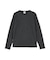 《DAILY／デイリー》MINI WAFFLE CREW-NECK L／S T-SHIRT／ミニワッフル クルーネック 長袖 Tシャツ