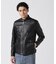 LEATHER MILITARY RIDERS JACKET／レザー ミリタリー ライダース