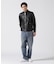 LEATHER MILITARY RIDERS JACKET／レザー ミリタリー ライダース