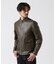LEATHER MILITARY RIDERS JACKET／レザー ミリタリー ライダース