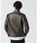 LEATHER MILITARY RIDERS JACKET／レザー ミリタリー ライダース