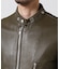 LEATHER MILITARY RIDERS JACKET／レザー ミリタリー ライダース