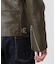 LEATHER MILITARY RIDERS JACKET／レザー ミリタリー ライダース