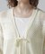 《直営店限定》MACRAME RIBBON KNIT CARDIGAN／マクラメリボンニットカーディガン