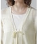 《直営店限定》MACRAME RIBBON KNIT CARDIGAN／マクラメリボンニットカーディガン