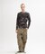 《DAILY／デイリー》 RIB LONG SLEEVE CREW NECK T-SHIRT ”CAMOUFLAGE”