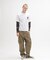 《DAILY／デイリー》 RIB LONG SLEEVE CREW NECK T-SHIRT ”CAMOUFLAGE”
