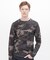 《DAILY／デイリー》 RIB LONG SLEEVE CREW NECK T-SHIRT ”CAMOUFLAGE”