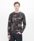 《DAILY／デイリー》 RIB LONG SLEEVE CREW NECK T-SHIRT ”CAMOUFLAGE”