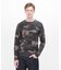 《DAILY／デイリー》 RIB LONG SLEEVE CREW NECK T-SHIRT ”CAMOUFLAGE”