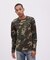 《DAILY／デイリー》 RIB LONG SLEEVE CREW NECK T-SHIRT ”CAMOUFLAGE”