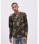 《DAILY／デイリー》 RIB LONG SLEEVE CREW NECK T-SHIRT ”CAMOUFLAGE”