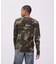 《DAILY／デイリー》 RIB LONG SLEEVE CREW NECK T-SHIRT ”CAMOUFLAGE”