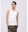 《DAILY／デイリー》RIB TANK TOP BACK CROSS／リブ タンクトップ バッククロス  デイリーウェア