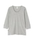《DAILY／デイリー》2／3 SLEEVE U-NECK T-SHIRT／2／3 スリーブ Uネック Tシャツ