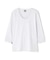 《DAILY／デイリー》2／3 SLEEVE U-NECK T-SHIRT／2／3 スリーブ Uネック Tシャツ