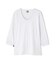 《DAILY／デイリー》2／3 SLEEVE U-NECK T-SHIRT／2／3 スリーブ Uネック Tシャツ