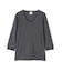 《DAILY／デイリー》2／3 SLEEVE U-NECK T-SHIRT／2／3 スリーブ Uネック Tシャツ