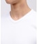 《DAILY／デイリー》RIB S／S V-NECK T-SHIRT／リブ 半袖 ブイネック Tシャツ  デイリーウェア