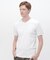 《DAILY／デイリー》RIB S／S V-NECK T-SHIRT／リブ 半袖 ブイネック Tシャツ  デイリーウェア