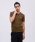 《DAILY／デイリー》RIB S／S V-NECK T-SHIRT／リブ 半袖 ブイネック Tシャツ  デイリーウェア