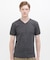 《DAILY／デイリー》RIB S／S V-NECK T-SHIRT／リブ 半袖 ブイネック Tシャツ  デイリーウェア