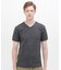 《DAILY／デイリー》RIB S／S V-NECK T-SHIRT／リブ 半袖 ブイネック Tシャツ  デイリーウェア