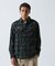 BLEACH WASHED NEP CHECK SHIRT ”YELLOW STONE”