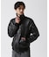 STAND LEATHER MA-1 MOD JACKET ／ スタンド レザー MA-1