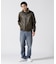 STAND LEATHER MA-1 MOD JACKET ／ スタンド レザー MA-1