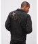 LEATHER PATCH DENIM JACKET