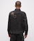 LEATHER PATCH DENIM JACKET