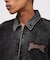 LEATHER PATCH DENIM JACKET