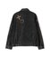 LEATHER PATCH DENIM JACKET