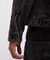 LEATHER PATCH DENIM JACKET