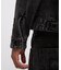 LEATHER PATCH DENIM JACKET