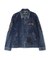 LEATHER PATCH DENIM JACKET