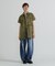 SHORT-SLEEVE MILITARY MINI SHIRT DRESS