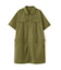 SHORT-SLEEVE MILITARY MINI SHIRT DRESS
