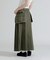 MILITARY POCKET BELT POUCH PLEATED SKIRT