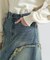 WAPPEN DENIM LONG SKIRT