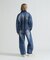 WAPPEN BARREL LEG DENIM PANTS