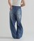 WAPPEN BARREL LEG DENIM PANTS