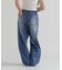 WAPPEN BARREL LEG DENIM PANTS