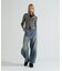 WAPPEN BARREL LEG DENIM PANTS