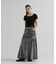 DENIM MERMAID CARGO SKIRT