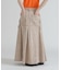 DENIM MERMAID CARGO SKIRT