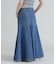 DENIM MERMAID CARGO SKIRT