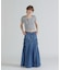 DENIM MERMAID CARGO SKIRT