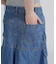 DENIM MERMAID CARGO SKIRT